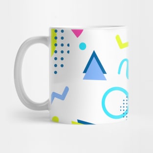 80's Geometric style background Mug